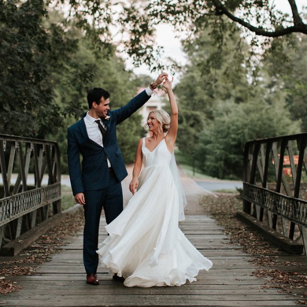 a man standing on a bridge
