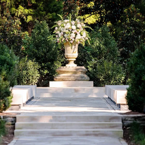 a person in a garden