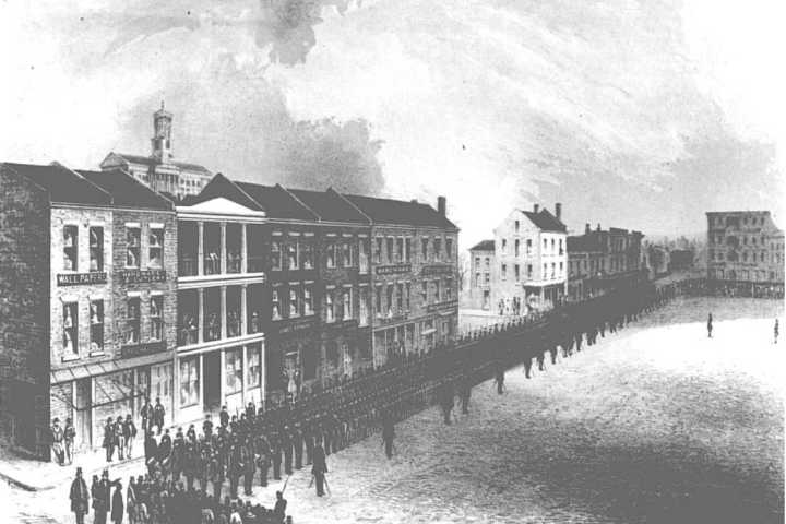 a vintage photo of a large body of water